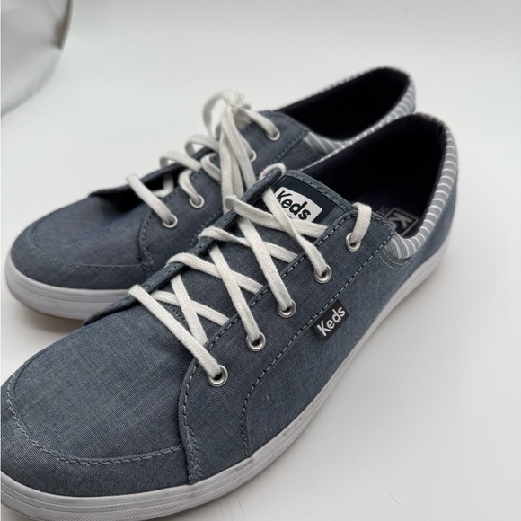 KEDS womens center 2. Chambray sneakers. - Picture 2 of 5